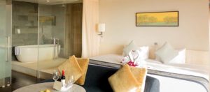 Suite room with canopy watermark hotel bali